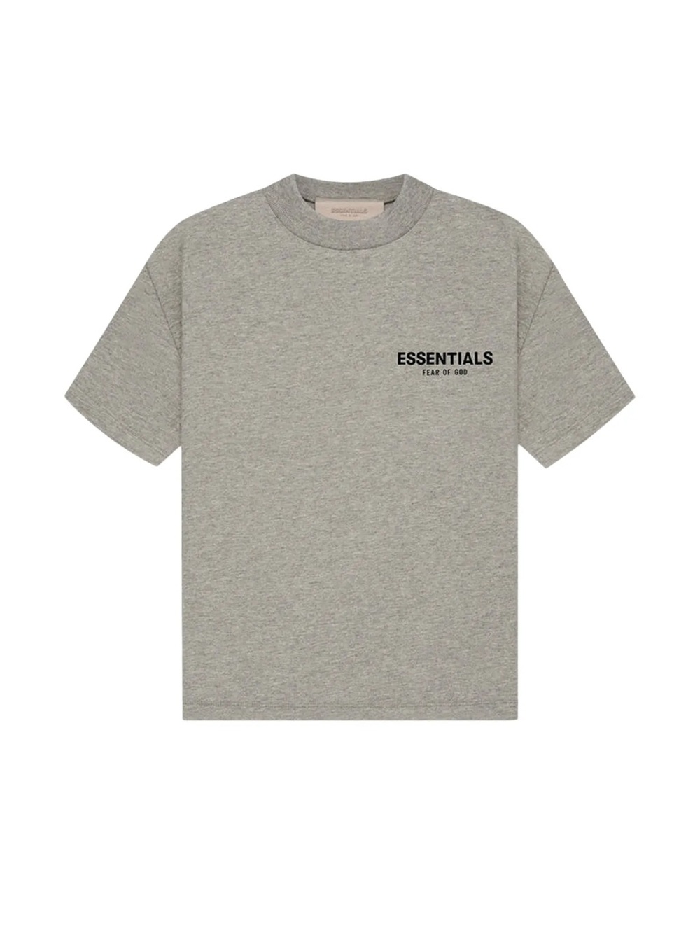 Fear of God Essentials Kids Tee Shirt 'Dark Oatmeal' Grey